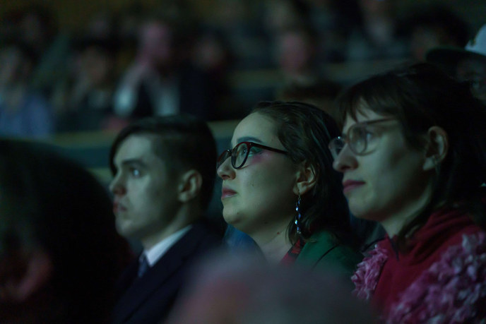 Students and guests at the Police Short Film Awards